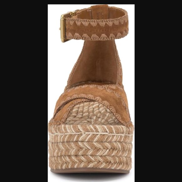 NIB Vince Camuto Leather Wedge sandal, sz 10 - Picture 4 of 13